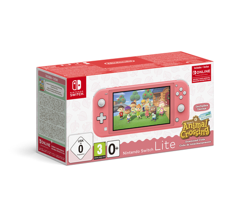 Nintendo-Switch-Lite-(Coral)-Animal-Crossing:-New-Horizons-Pack-+-NSO-3-months-(LIMITED)---(NIN-CONS-SWITCH-LITE-+ANIM-CR-NH+NSO-COR)
