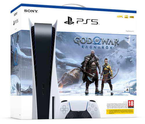 Sony-PlayStation-5-Standard-+-God-of-War-RagnarÃ¶k-825-GB-Wi-Fi-Nero,-Bianco---(SON-PS5-825GB-STD-C+GOW:-RAG-VCH-9449997)